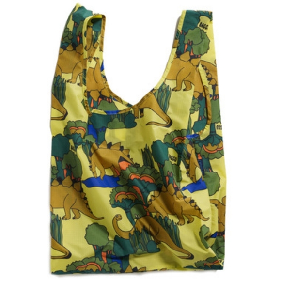 NWT BAGGU Standard Printed Reusable Tote Dinosaur (Animal Friends) - Picture 2 of 3